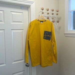Sean John - Classic Y2K Oversized Baggy Long Sleeve Shirt - Yellow / Blue XXXL